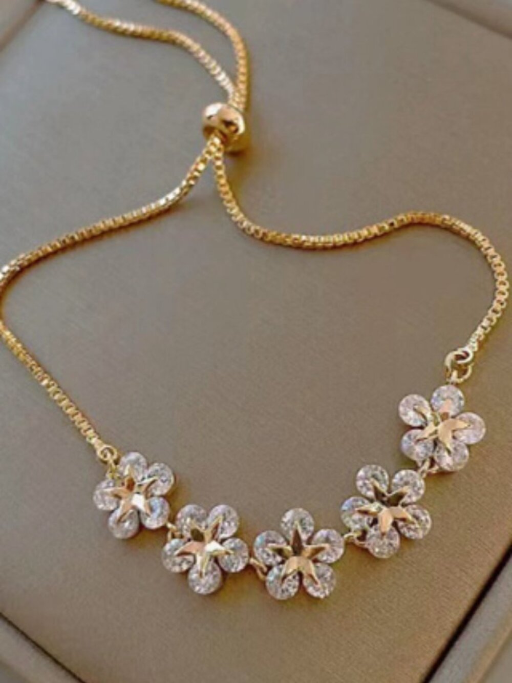 Gold Floral Bracelet